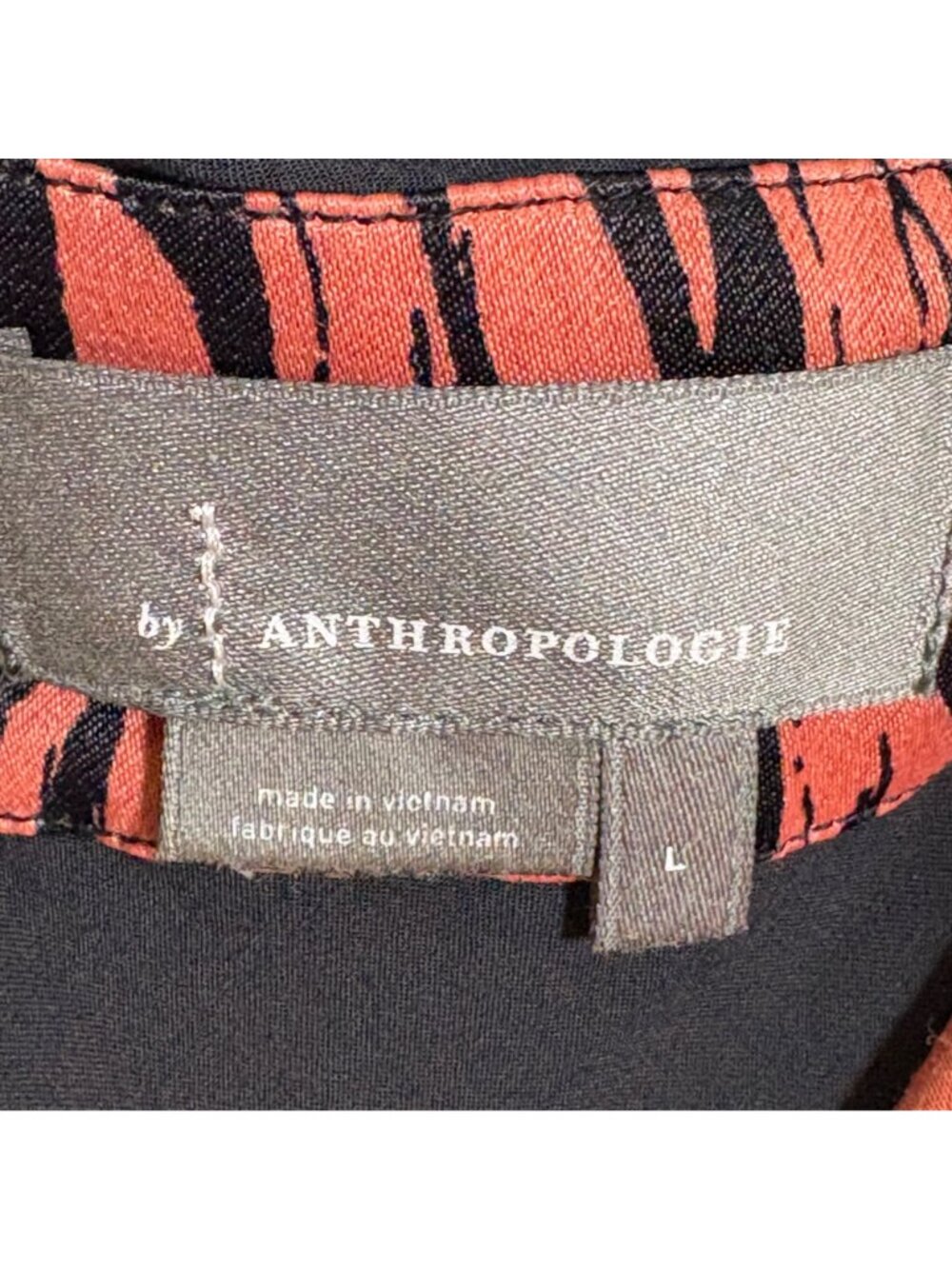 Anthropologie Elyse Zebra Printed Bias Slip Dress Size Large - Picture 10 of 11